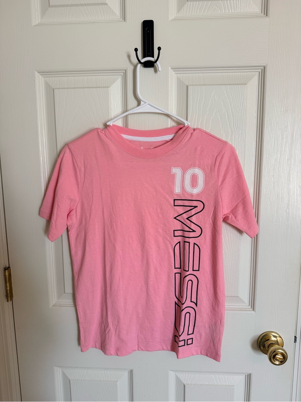 Pink Messi '10' Graphic Tee for Kids
